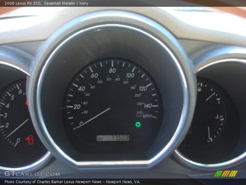 Savannah Metallic / Ivory 2008 Lexus RX 350