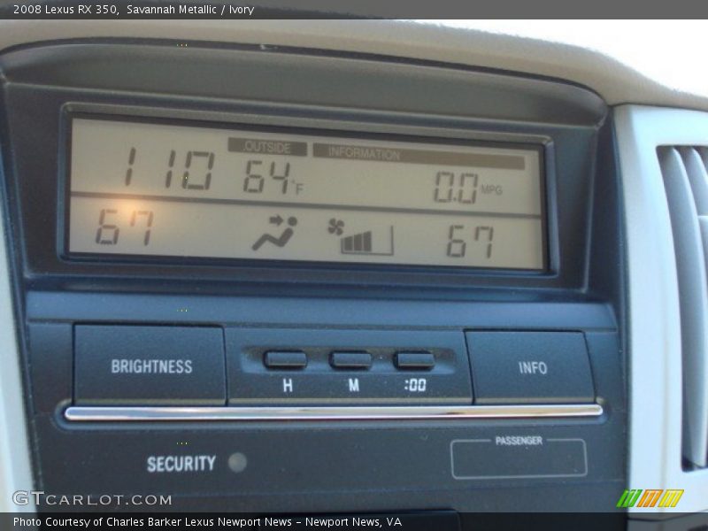 Savannah Metallic / Ivory 2008 Lexus RX 350