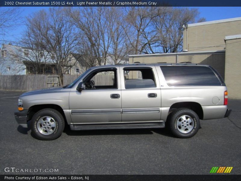 Light Pewter Metallic / Graphite/Medium Gray 2002 Chevrolet Suburban 1500 LS 4x4