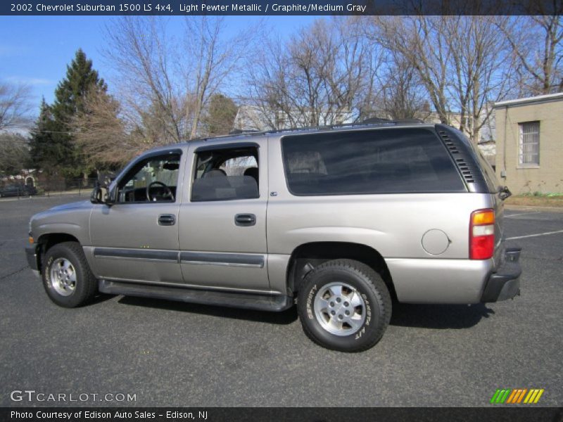 Light Pewter Metallic / Graphite/Medium Gray 2002 Chevrolet Suburban 1500 LS 4x4