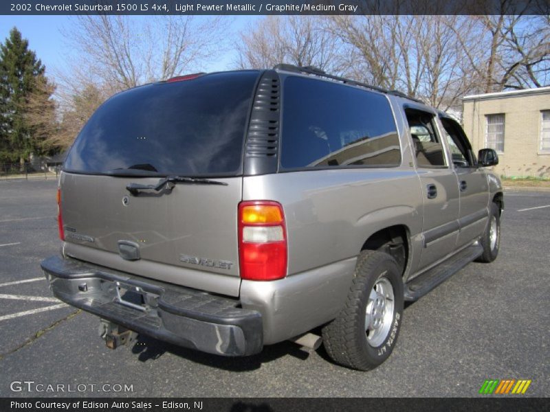 Light Pewter Metallic / Graphite/Medium Gray 2002 Chevrolet Suburban 1500 LS 4x4