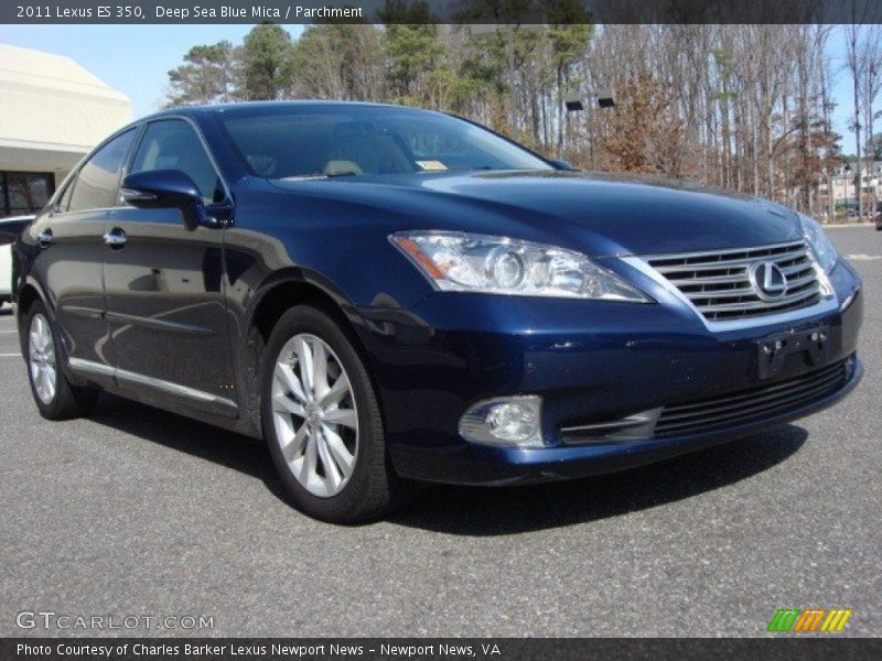 Deep Sea Blue Mica / Parchment 2011 Lexus ES 350
