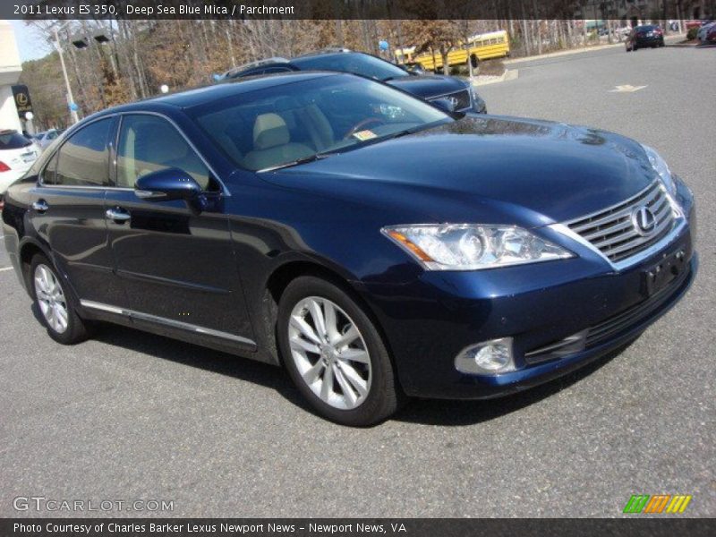 Deep Sea Blue Mica / Parchment 2011 Lexus ES 350