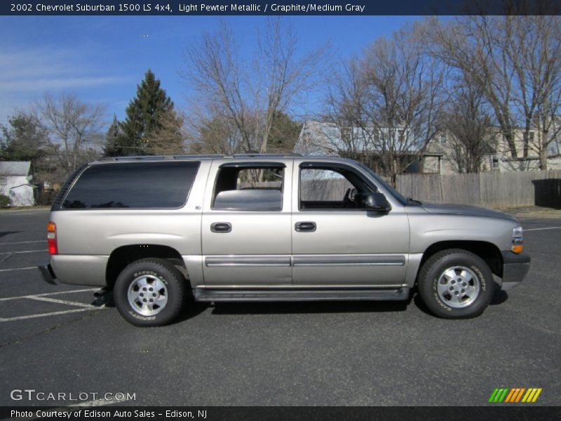 Light Pewter Metallic / Graphite/Medium Gray 2002 Chevrolet Suburban 1500 LS 4x4