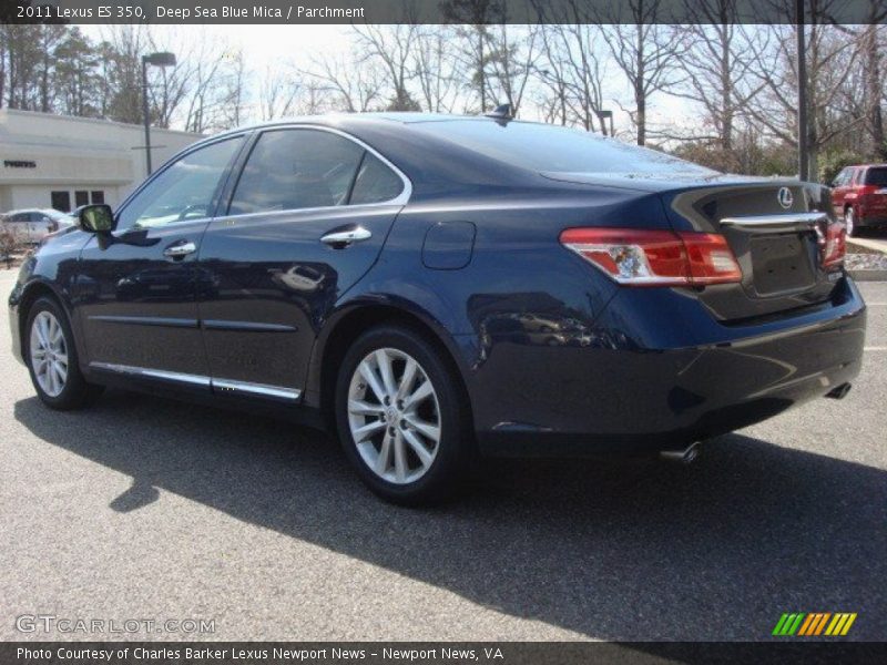 Deep Sea Blue Mica / Parchment 2011 Lexus ES 350