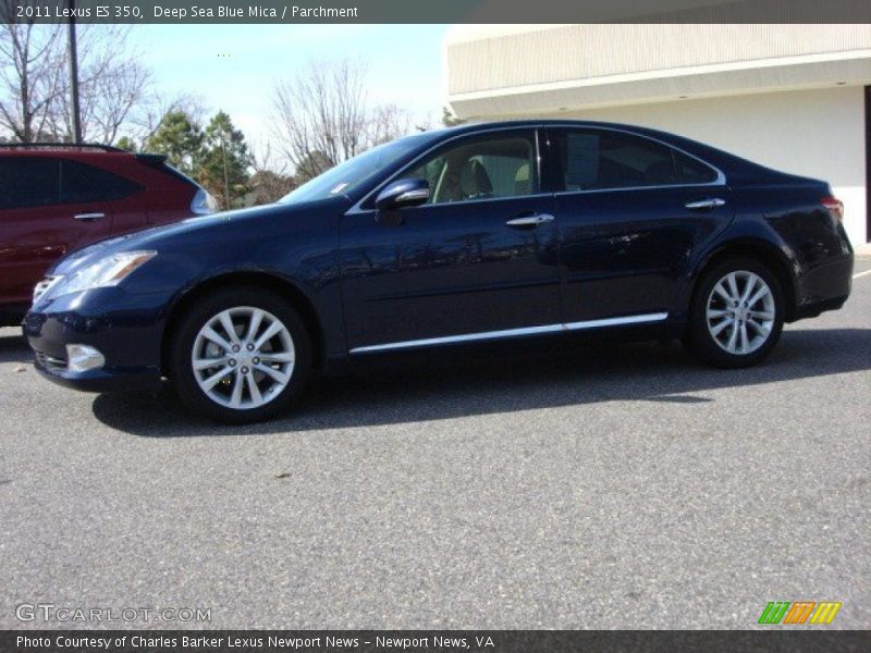 Deep Sea Blue Mica / Parchment 2011 Lexus ES 350
