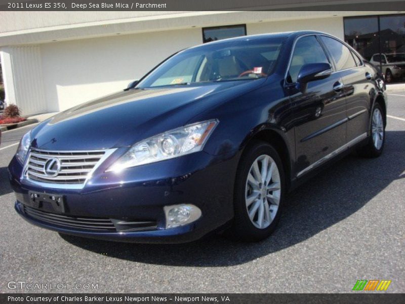 Deep Sea Blue Mica / Parchment 2011 Lexus ES 350