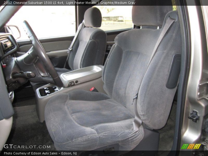 Light Pewter Metallic / Graphite/Medium Gray 2002 Chevrolet Suburban 1500 LS 4x4