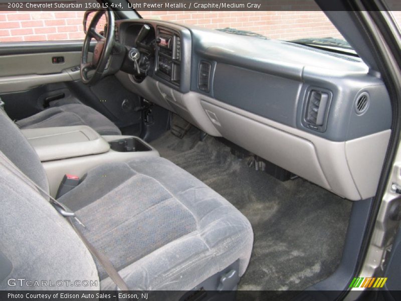 Light Pewter Metallic / Graphite/Medium Gray 2002 Chevrolet Suburban 1500 LS 4x4
