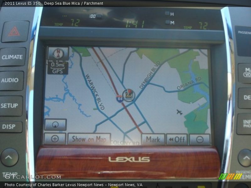 Deep Sea Blue Mica / Parchment 2011 Lexus ES 350