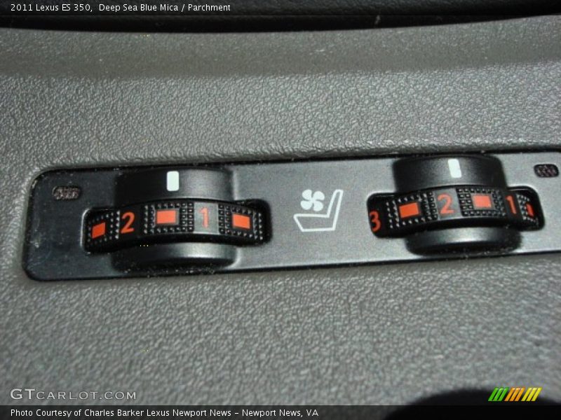 Deep Sea Blue Mica / Parchment 2011 Lexus ES 350