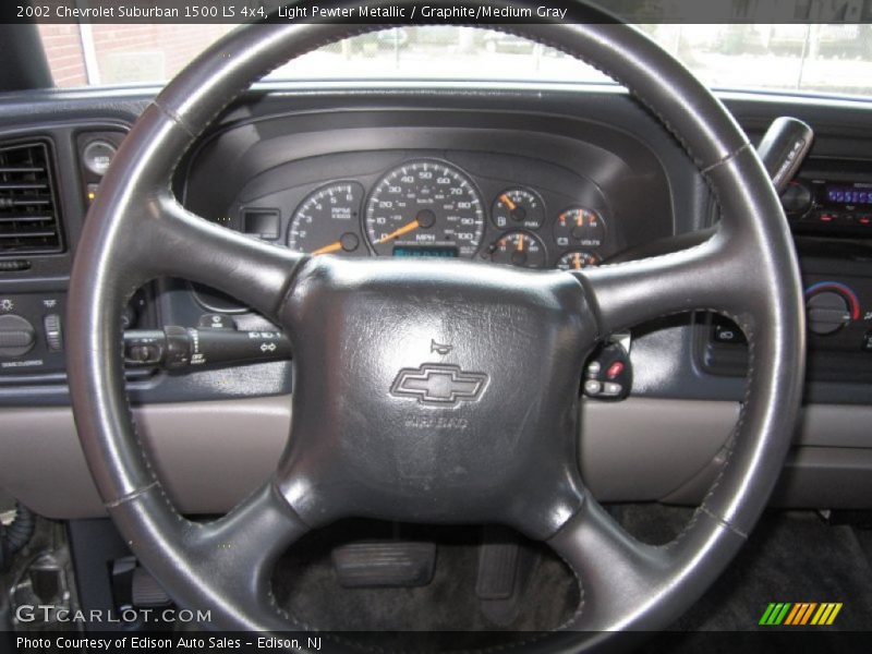Light Pewter Metallic / Graphite/Medium Gray 2002 Chevrolet Suburban 1500 LS 4x4