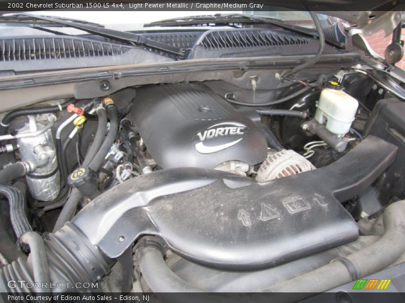 Light Pewter Metallic / Graphite/Medium Gray 2002 Chevrolet Suburban 1500 LS 4x4