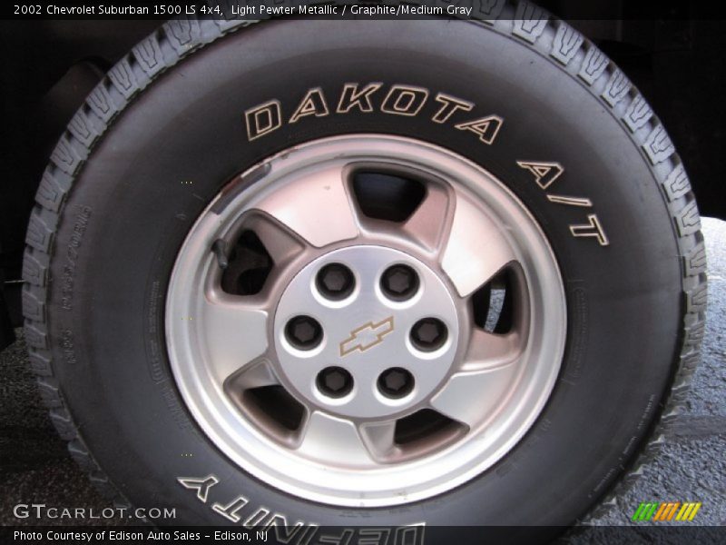 Light Pewter Metallic / Graphite/Medium Gray 2002 Chevrolet Suburban 1500 LS 4x4