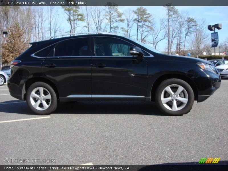 Obsidian Black / Black 2012 Lexus RX 350 AWD