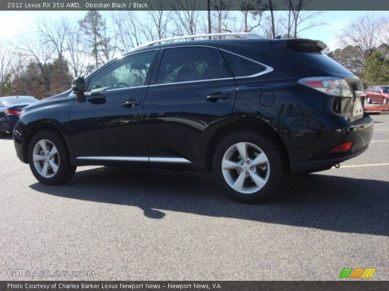 Obsidian Black / Black 2012 Lexus RX 350 AWD