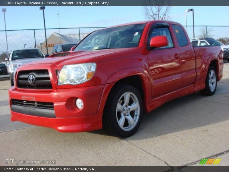 Radiant Red / Graphite Gray 2007 Toyota Tacoma X-Runner