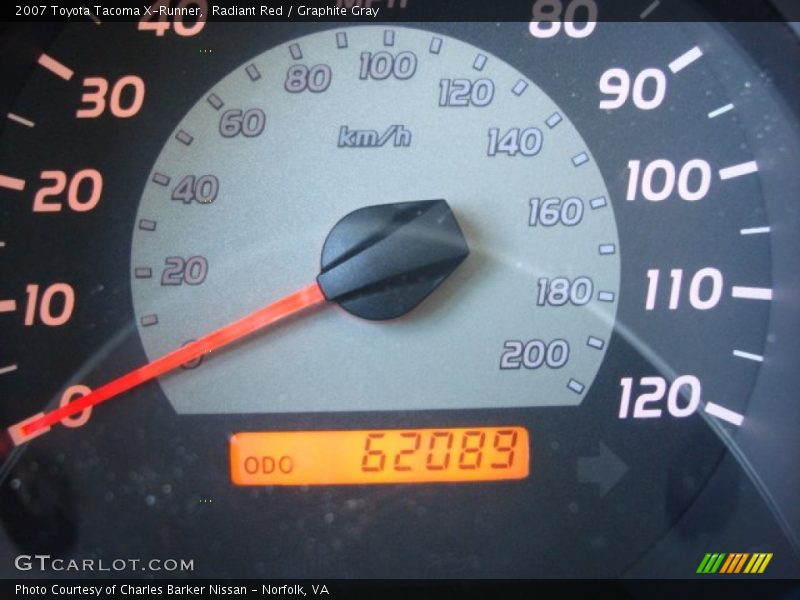 Radiant Red / Graphite Gray 2007 Toyota Tacoma X-Runner