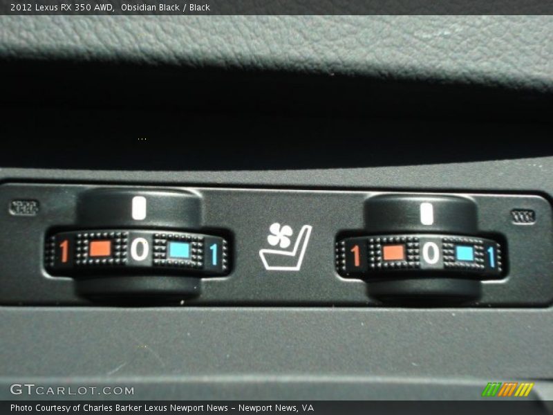 Controls of 2012 RX 350 AWD