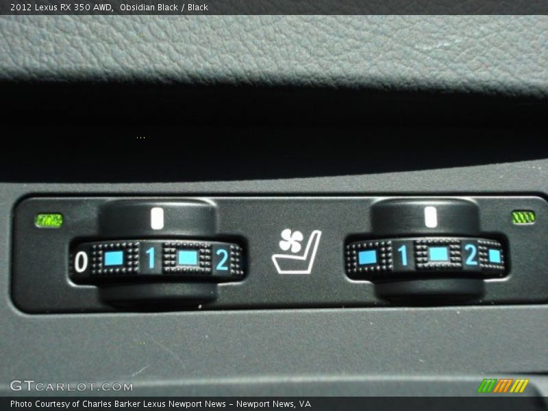 Obsidian Black / Black 2012 Lexus RX 350 AWD