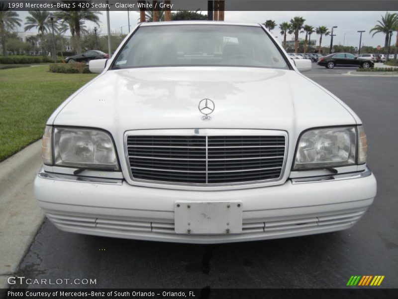 Glacier White / Grey 1998 Mercedes-Benz S 420 Sedan