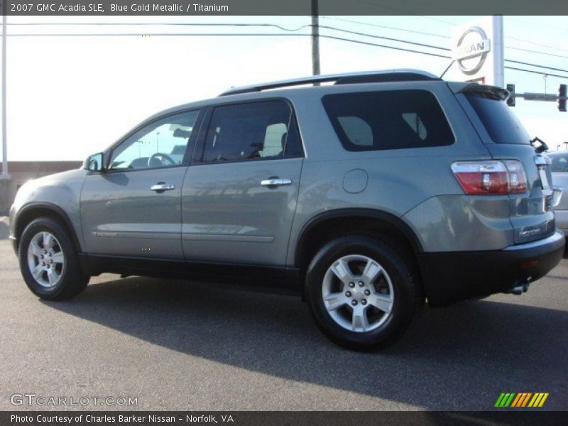 Blue Gold Metallic / Titanium 2007 GMC Acadia SLE