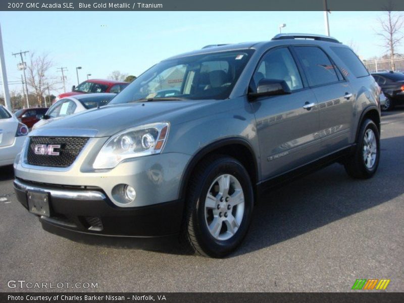 Blue Gold Metallic / Titanium 2007 GMC Acadia SLE