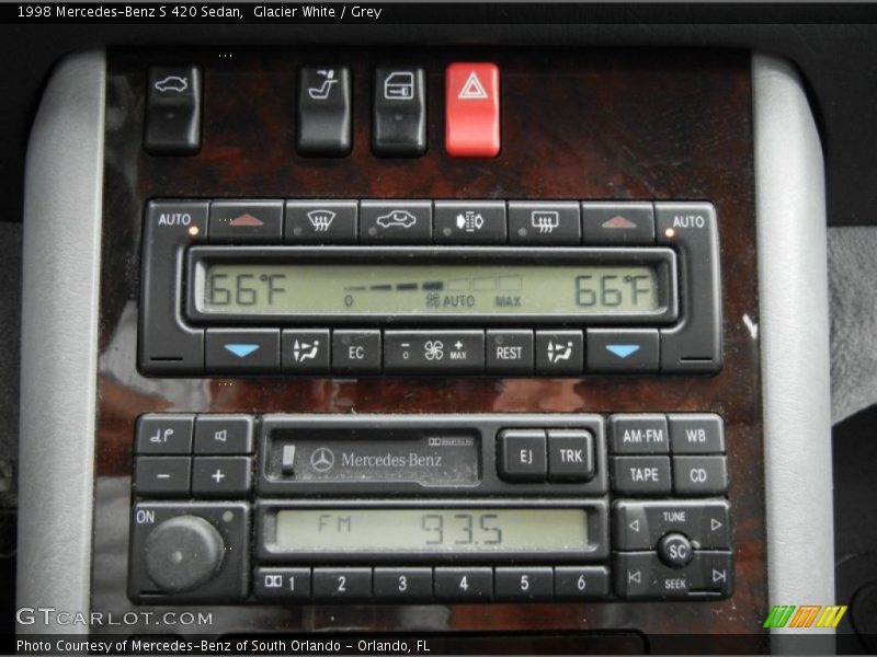 Controls of 1998 S 420 Sedan