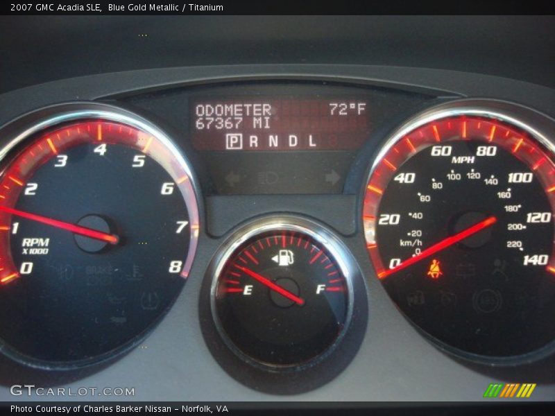 Blue Gold Metallic / Titanium 2007 GMC Acadia SLE