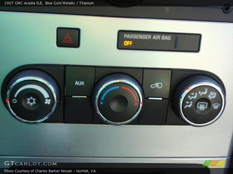 Blue Gold Metallic / Titanium 2007 GMC Acadia SLE