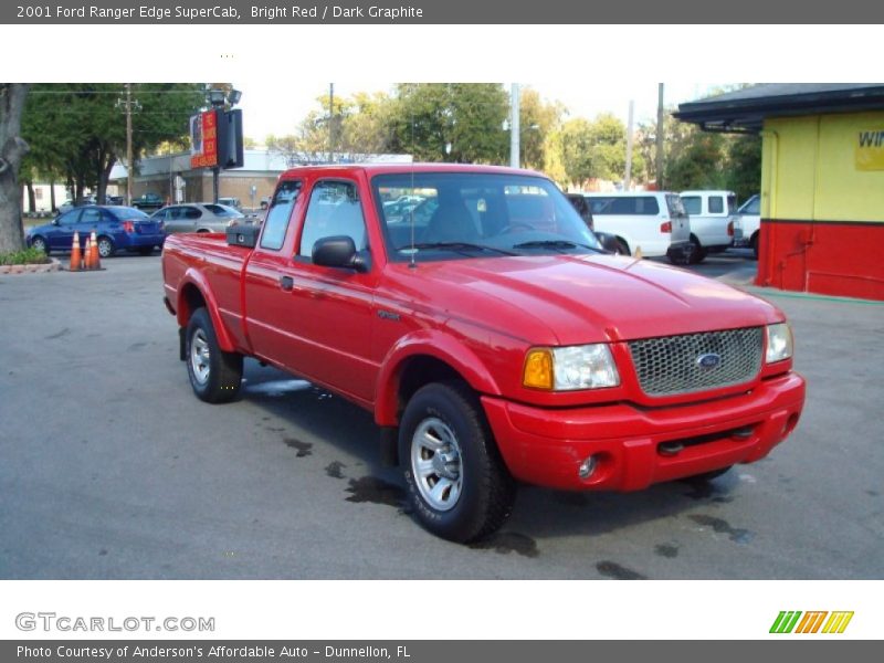 Bright Red / Dark Graphite 2001 Ford Ranger Edge SuperCab