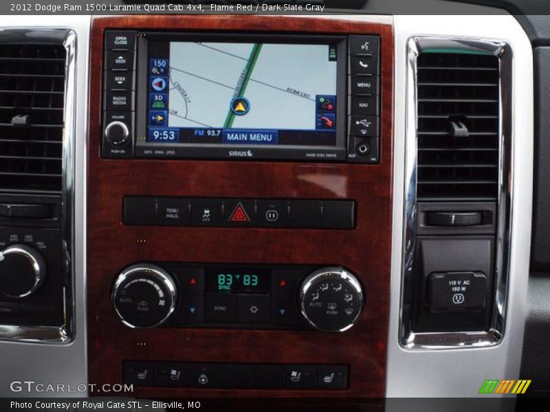 Flame Red / Dark Slate Gray 2012 Dodge Ram 1500 Laramie Quad Cab 4x4