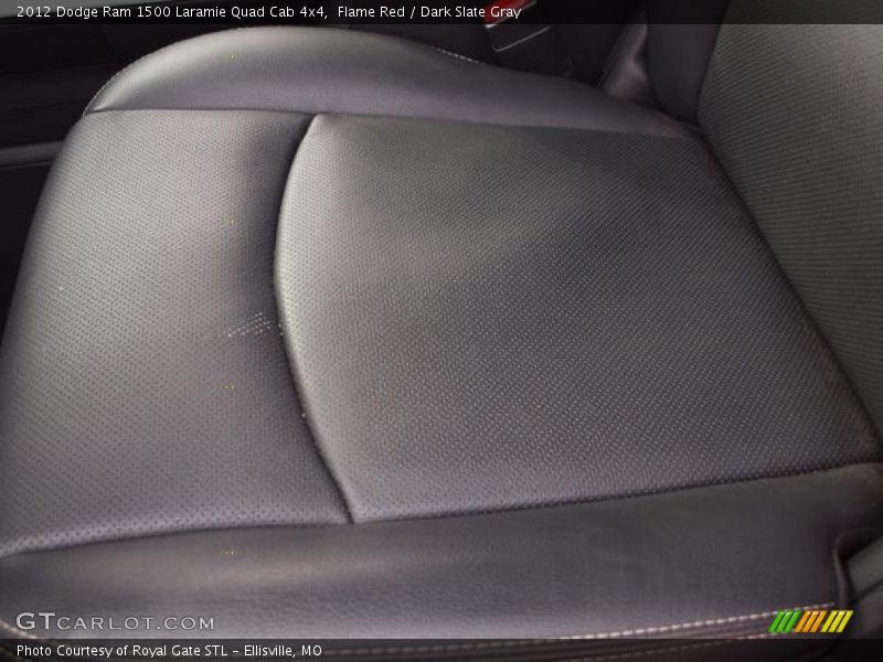 Flame Red / Dark Slate Gray 2012 Dodge Ram 1500 Laramie Quad Cab 4x4