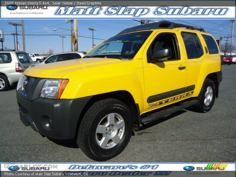 Solar Yellow / Steel/Graphite 2005 Nissan Xterra S 4x4