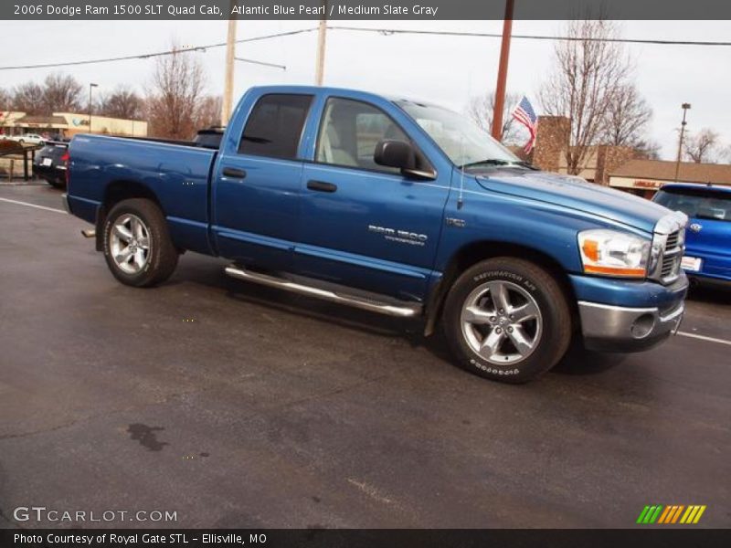 Atlantic Blue Pearl / Medium Slate Gray 2006 Dodge Ram 1500 SLT Quad Cab