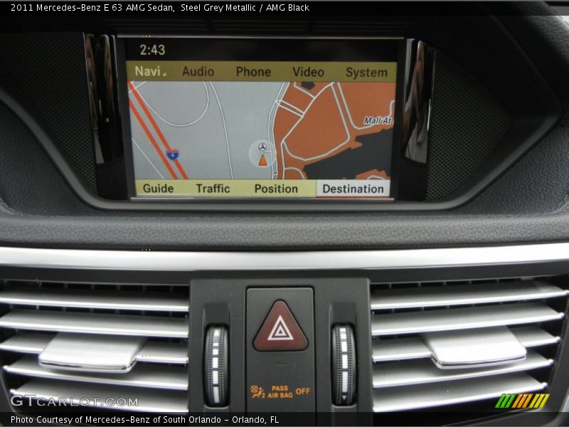 Navigation of 2011 E 63 AMG Sedan
