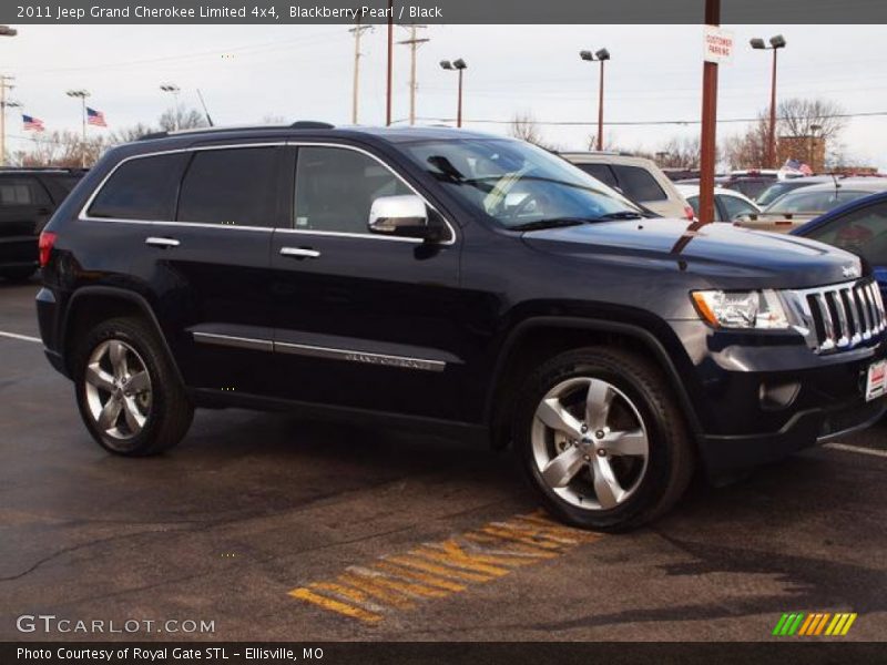 Blackberry Pearl / Black 2011 Jeep Grand Cherokee Limited 4x4