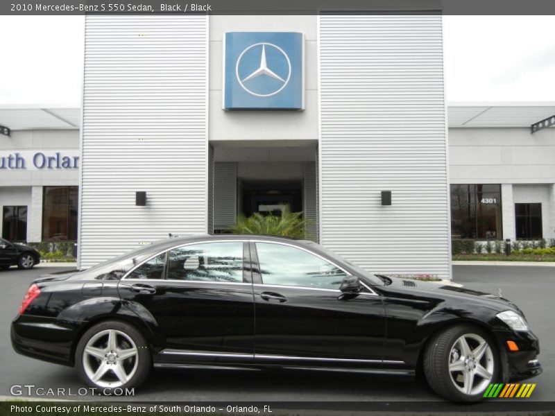 Black / Black 2010 Mercedes-Benz S 550 Sedan