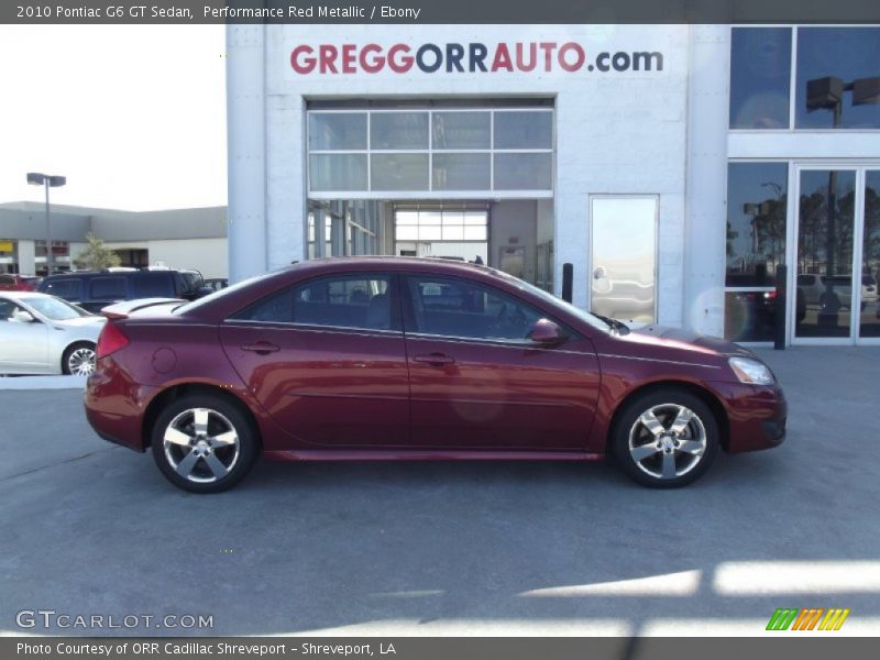 Performance Red Metallic / Ebony 2010 Pontiac G6 GT Sedan