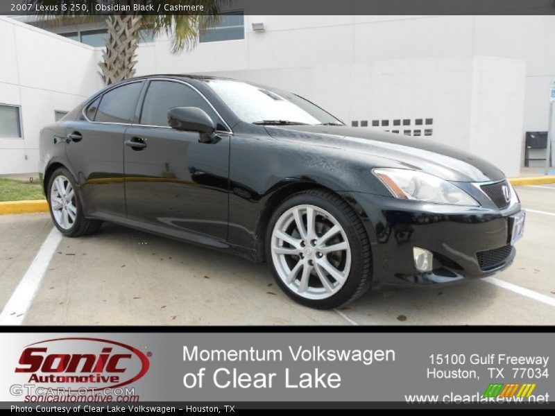 Obsidian Black / Cashmere 2007 Lexus IS 250