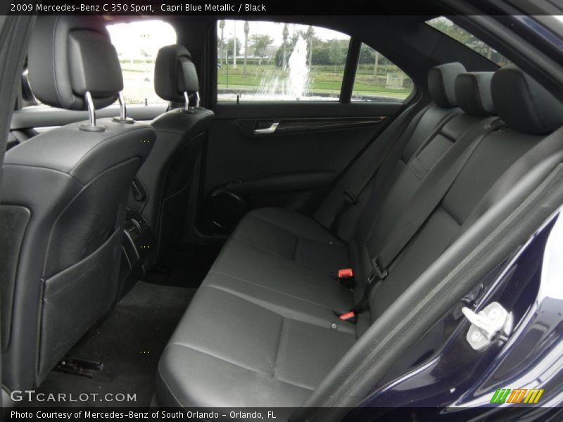 Capri Blue Metallic / Black 2009 Mercedes-Benz C 350 Sport