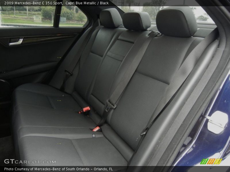 Capri Blue Metallic / Black 2009 Mercedes-Benz C 350 Sport