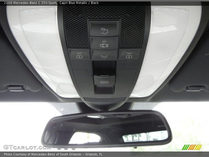 Capri Blue Metallic / Black 2009 Mercedes-Benz C 350 Sport