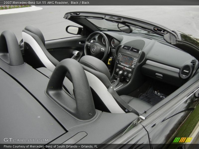 Black / Black 2007 Mercedes-Benz SLK 55 AMG Roadster