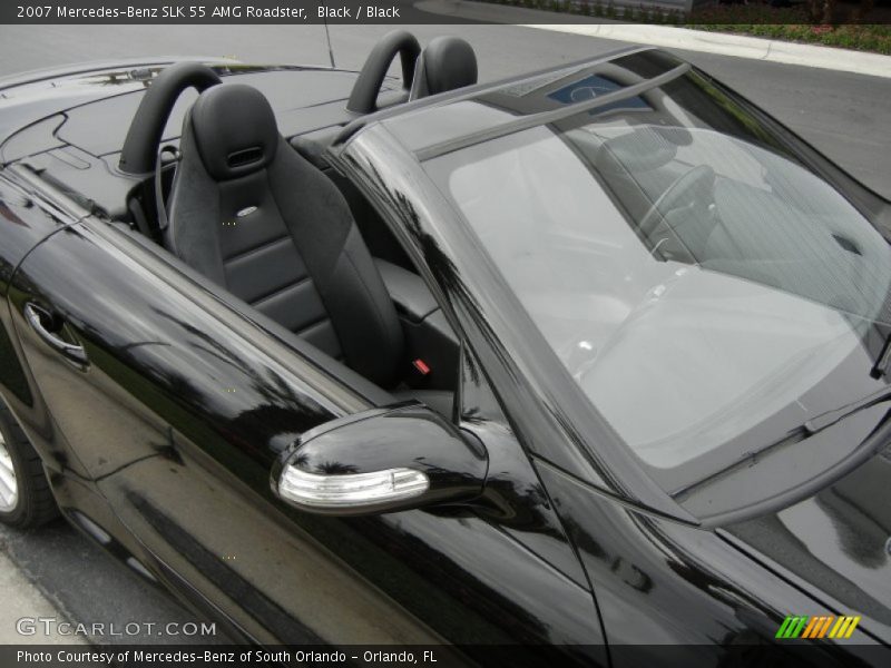 Black / Black 2007 Mercedes-Benz SLK 55 AMG Roadster