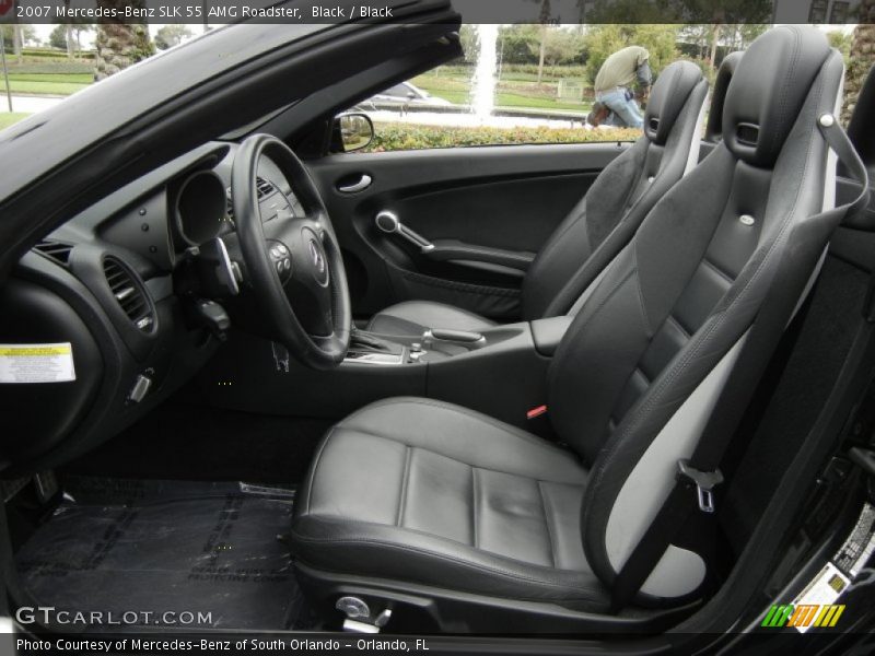  2007 SLK 55 AMG Roadster Black Interior