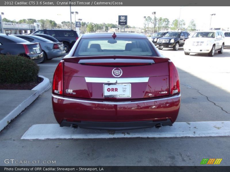 Crystal Red Tintcoat / Cashmere/Cocoa 2012 Cadillac CTS 3.6 Sedan