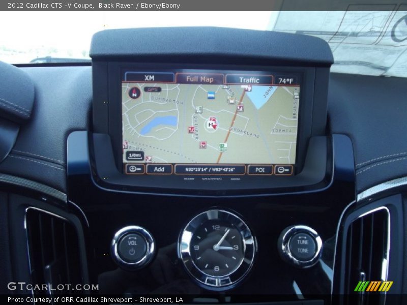 Navigation of 2012 CTS -V Coupe