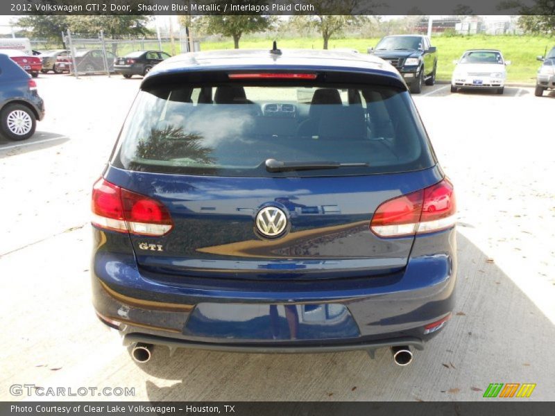 Shadow Blue Metallic / Interlagos Plaid Cloth 2012 Volkswagen GTI 2 Door