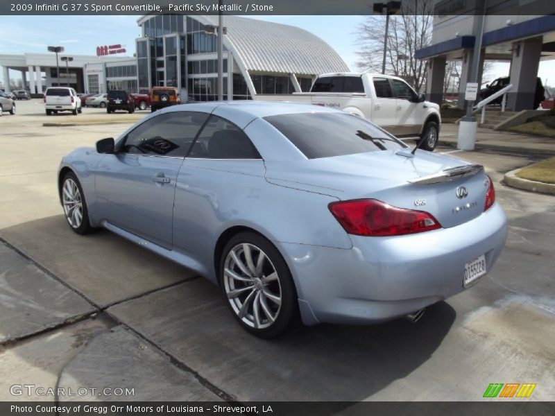Pacific Sky Metallic / Stone 2009 Infiniti G 37 S Sport Convertible